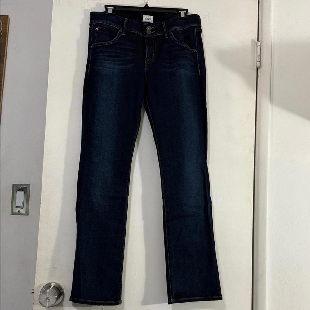 Hudson Jeans Women's Petite Boot Cut in Dark Blue